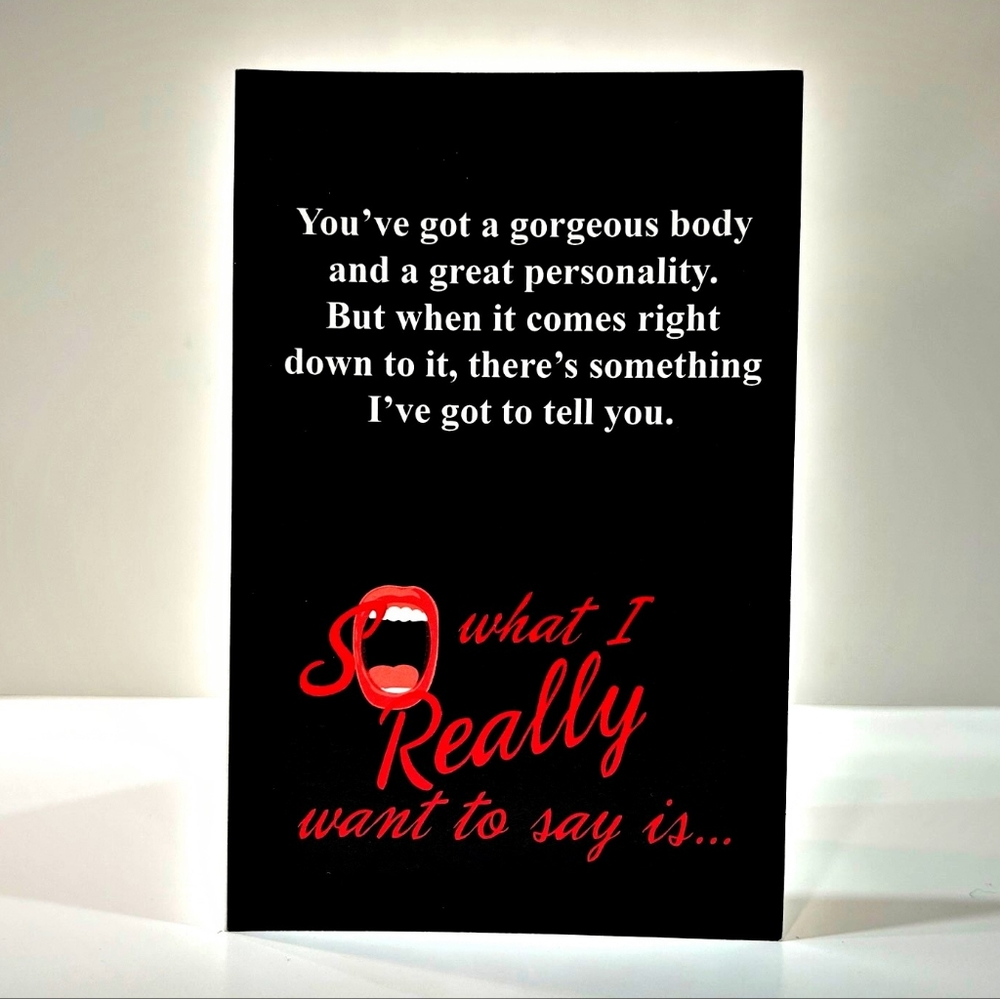 I WON'T BE BACK Greeting card